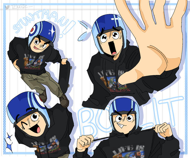 full page character drawing (colored)
